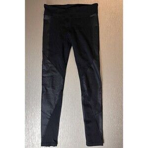 Alo Yoga Accelerate Leggings Black Accent Houndstooth Size Medium Women's